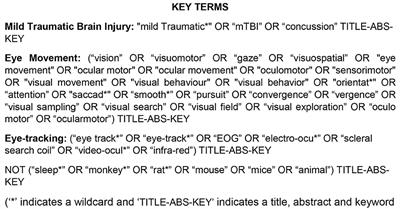 The Measurement of Eye Movements in Mild Traumatic Brain Injury: A Structured Review of an Emerging Area